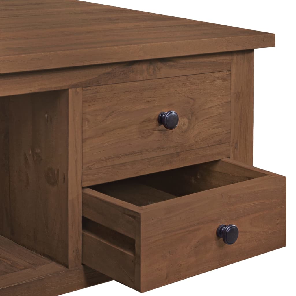 vidaXL Stolik kawowy, 68x68x33 cm, lite drewno tekowe