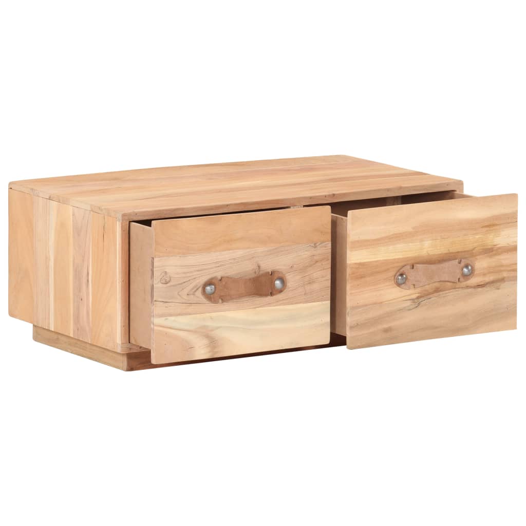 vidaXL Stolik kawowy, 90x50x35, lite drewno z odzysku