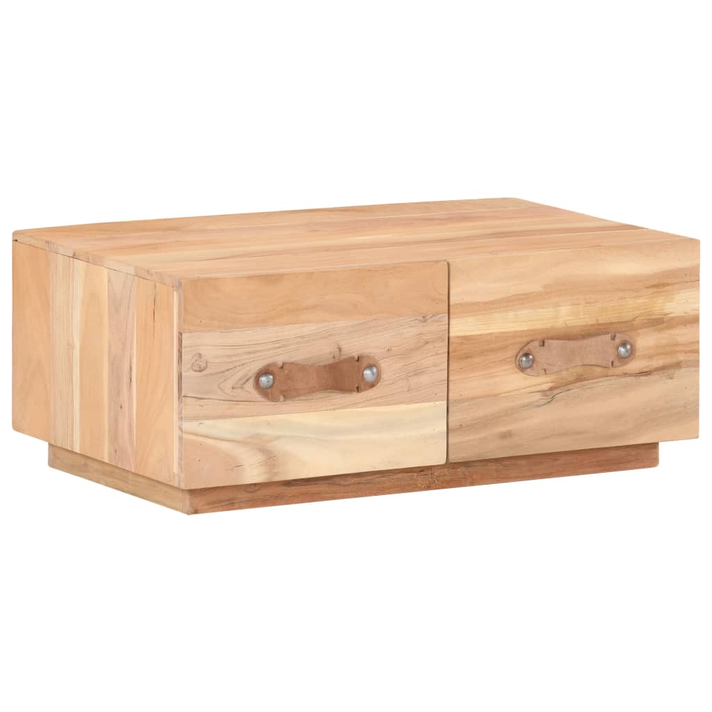 vidaXL Stolik kawowy, 90x50x35, lite drewno z odzysku