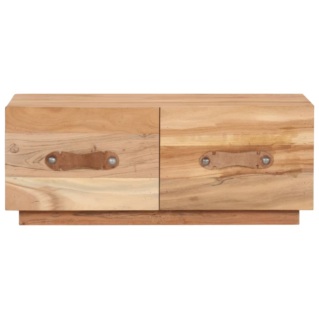 vidaXL Stolik kawowy, 90x50x35, lite drewno z odzysku