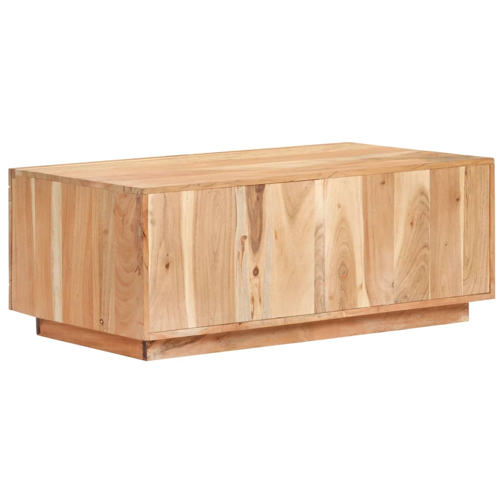 vidaXL Stolik kawowy, 90x50x35, lite drewno z odzysku