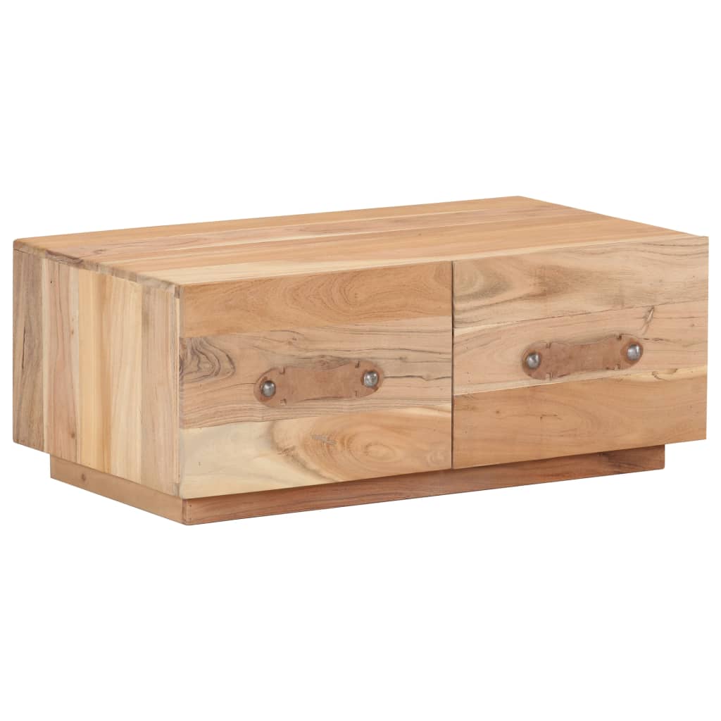vidaXL Stolik kawowy, 90x50x35, lite drewno z odzysku