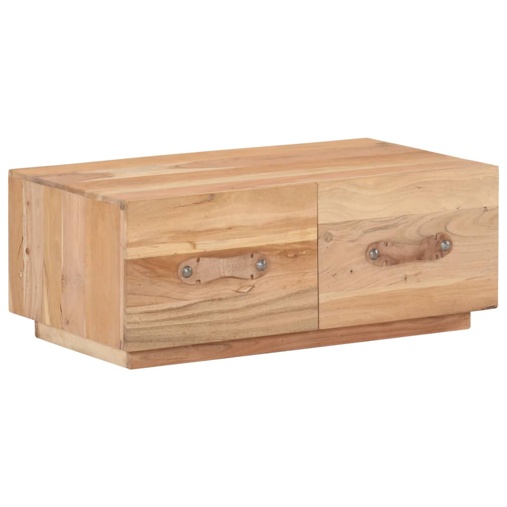 vidaXL Stolik kawowy, 90x50x35, lite drewno z odzysku