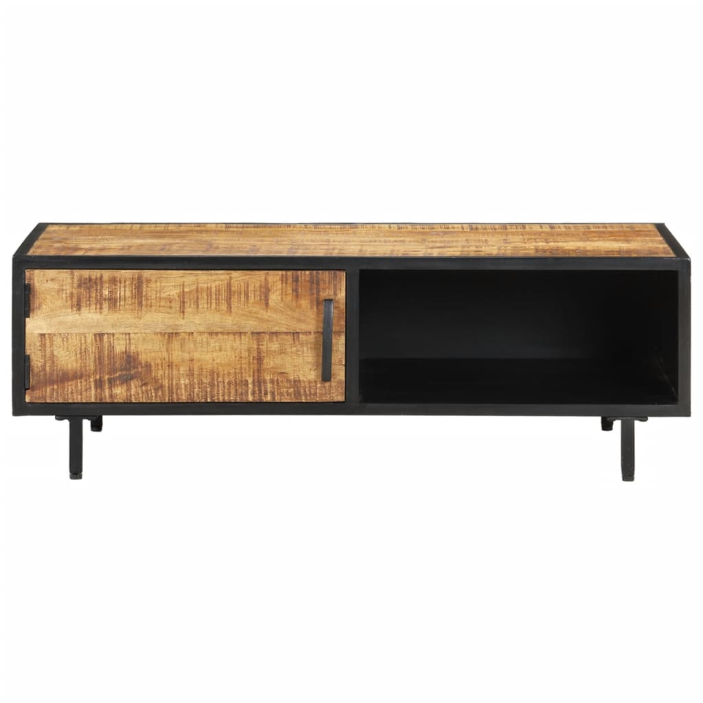 vidaXL Stolik kawowy, 105x50x35 cm, surowe drewno mango