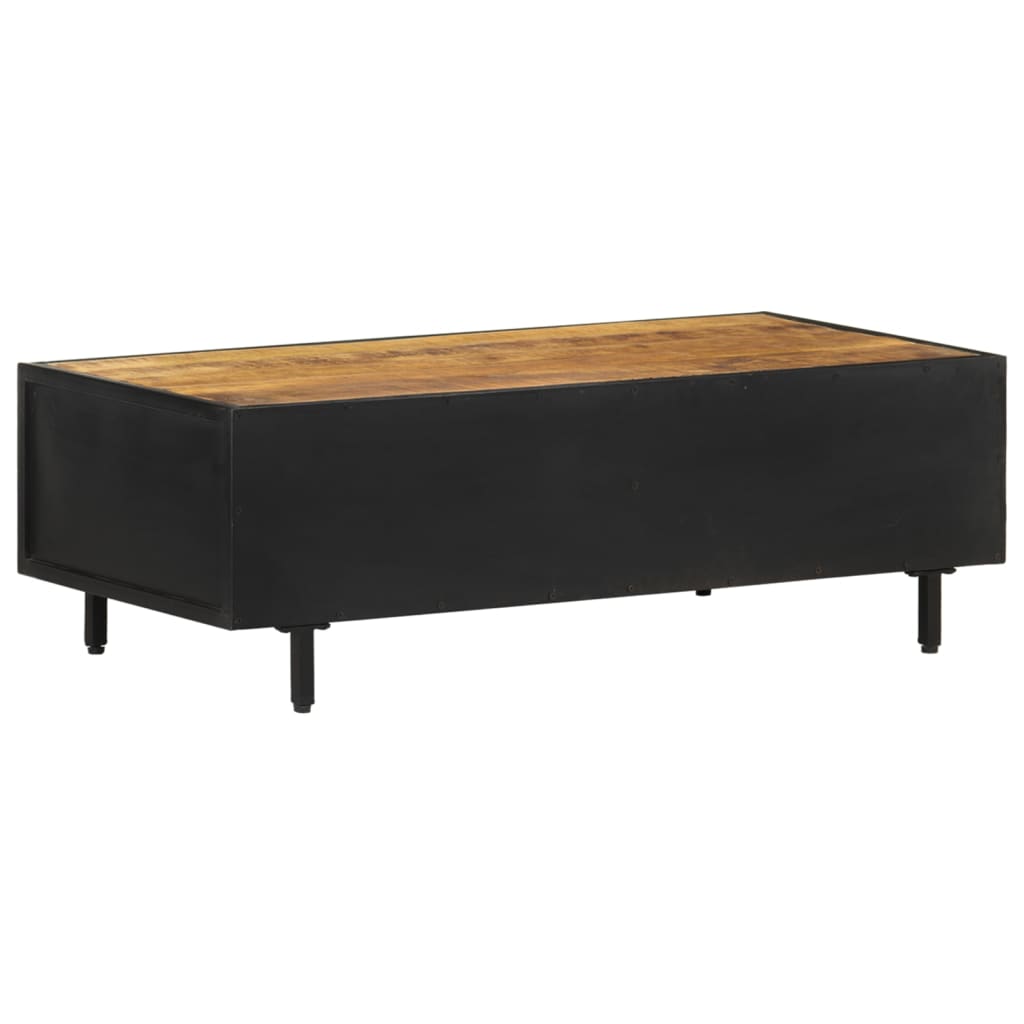 vidaXL Stolik kawowy, 105x50x35 cm, surowe drewno mango