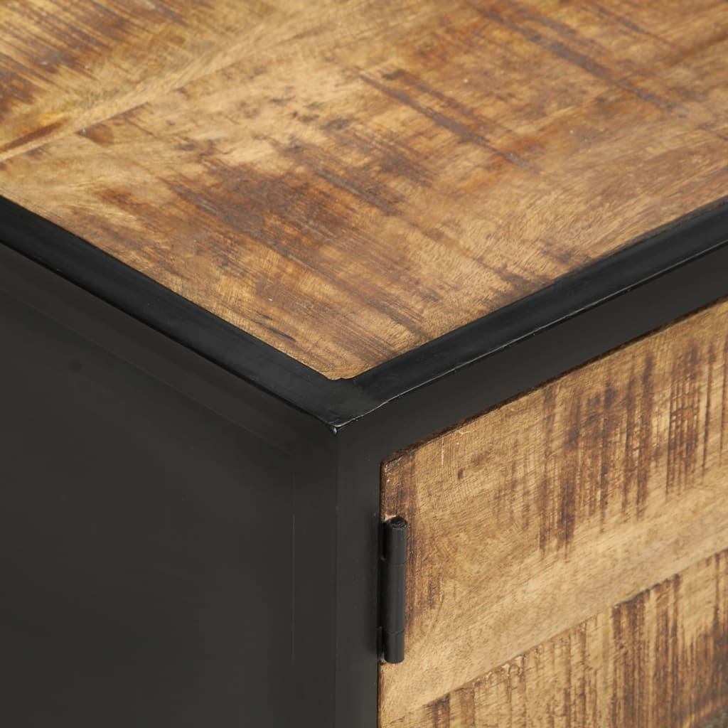 vidaXL Stolik kawowy, 105x50x35 cm, surowe drewno mango