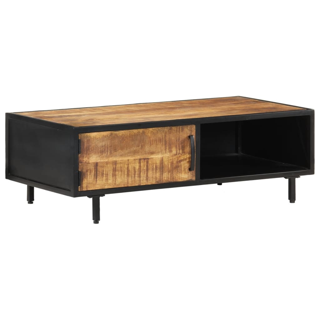 vidaXL Stolik kawowy, 105x50x35 cm, surowe drewno mango