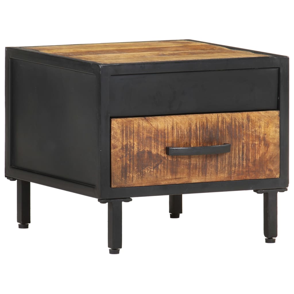vidaXL Szafka nocna, 40x40x35 cm, surowe drewno mango