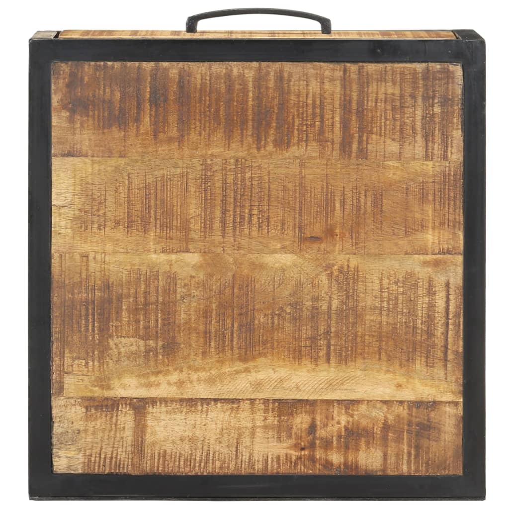vidaXL Szafka nocna, 40x40x35 cm, surowe drewno mango