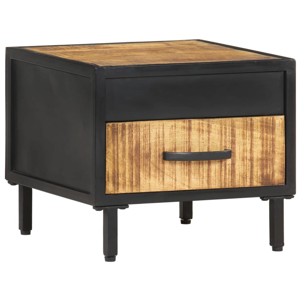 vidaXL Szafka nocna, 40x40x35 cm, surowe drewno mango