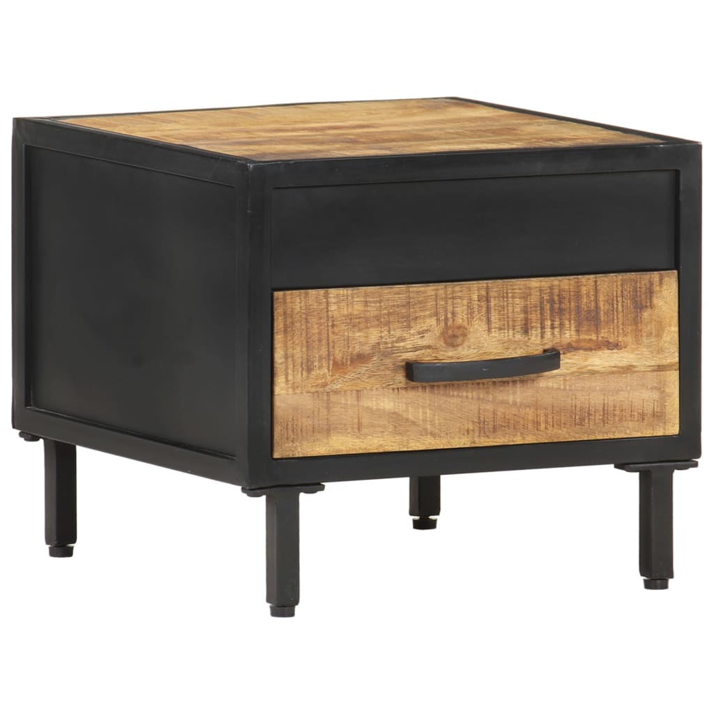 vidaXL Szafka nocna, 40x40x35 cm, surowe drewno mango