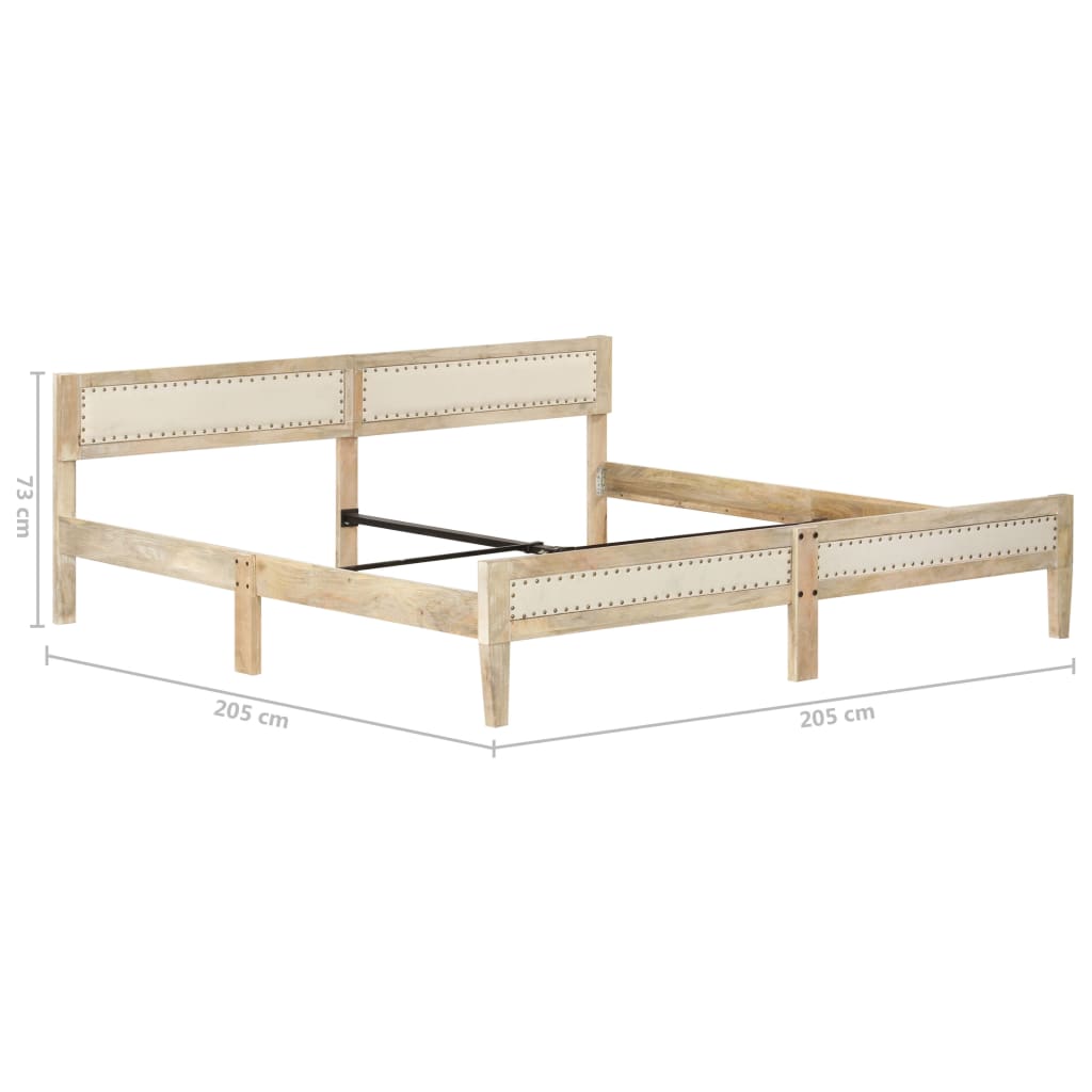 vidaXL Rama łóżka, lite drewno mango, 200 cm