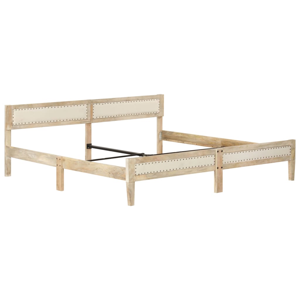vidaXL Rama łóżka, lite drewno mango, 200 cm
