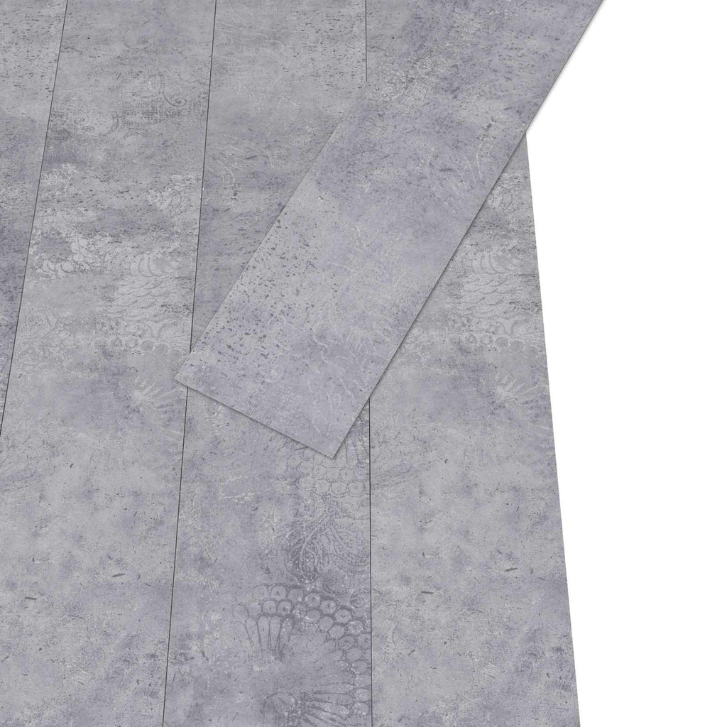 vidaXL Deski podłogowe 36 pcs Cementowy szary 5,02 m² PVC