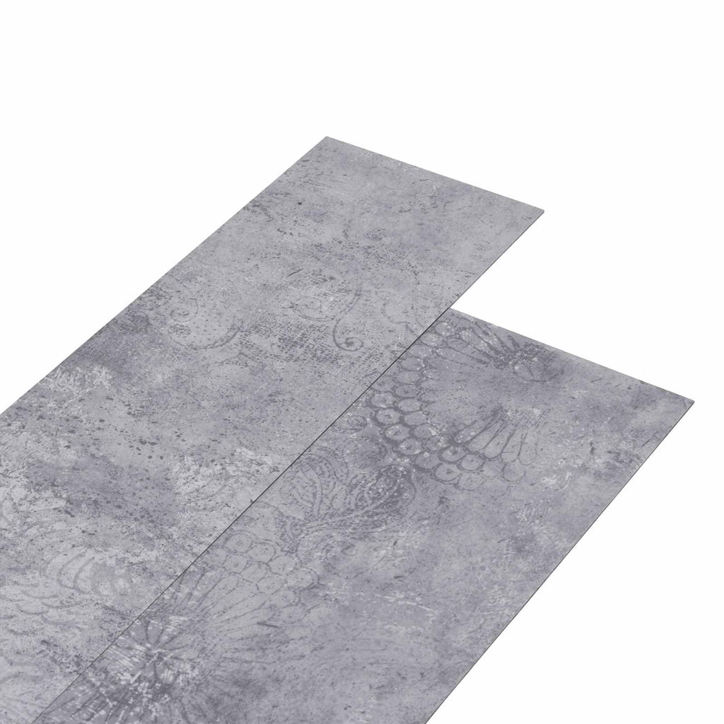 vidaXL Deski podłogowe 18 pcs Szary 5,26 m² PVC
