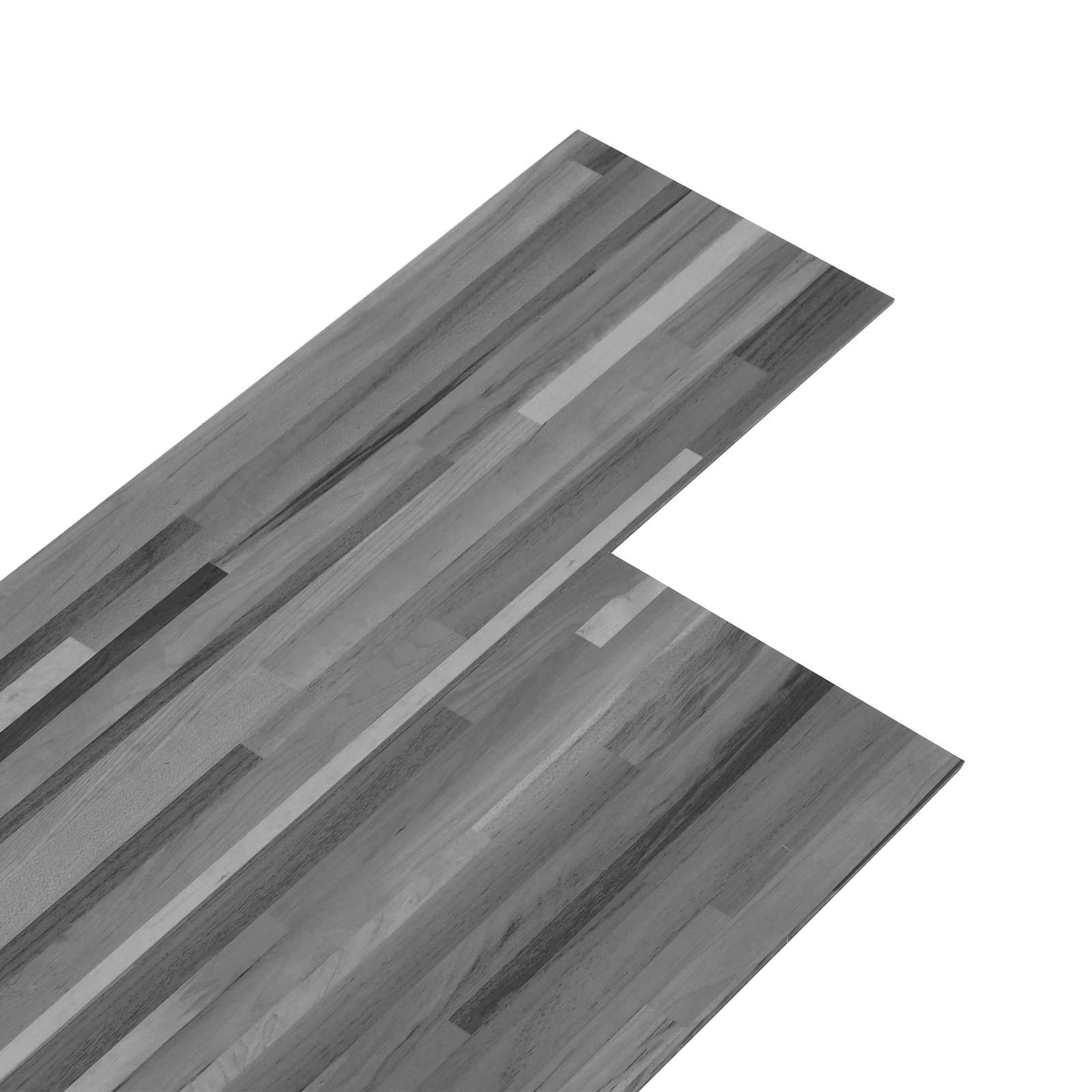 vidaXL Deski podłogowe 18 pcs Szary 5,26 m² PVC
