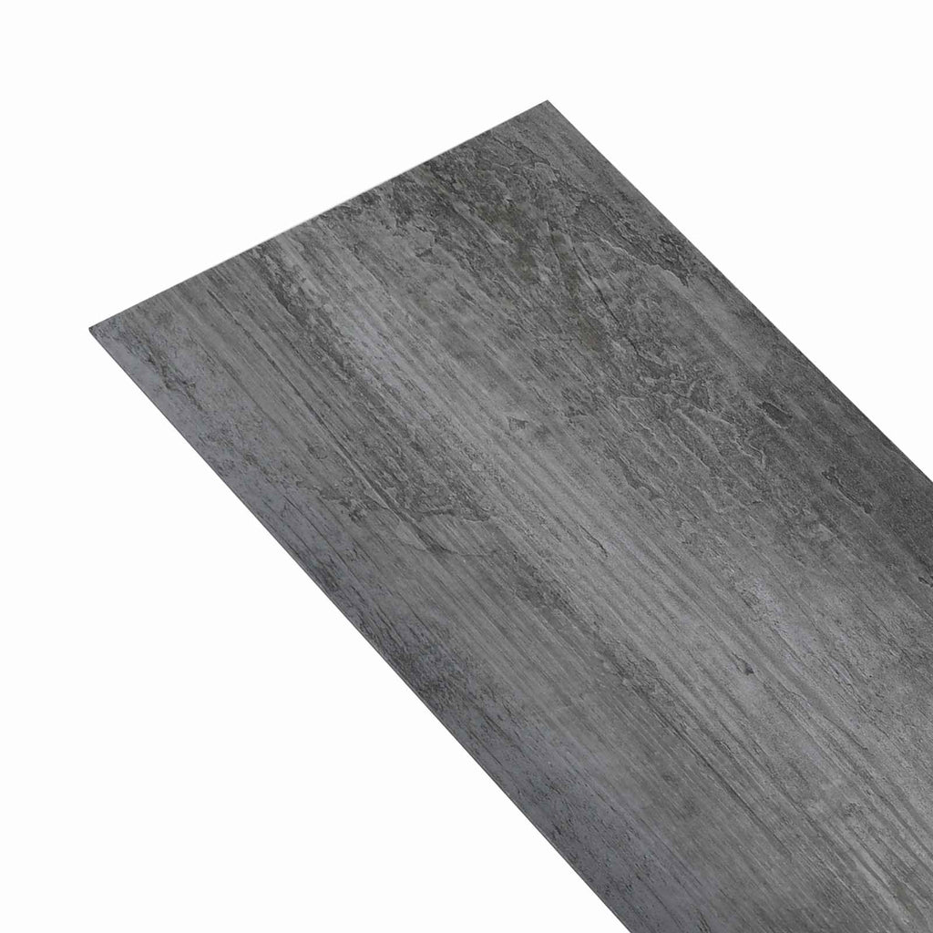 vidaXL Deski podłogowe 18 pcs Szary 5,26 m² PVC