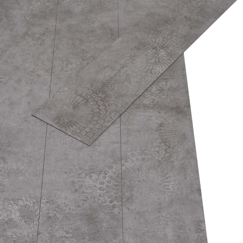 vidaXL Deski podłogowe 36 pcs Betonowy Szary 5,02 m² PVC