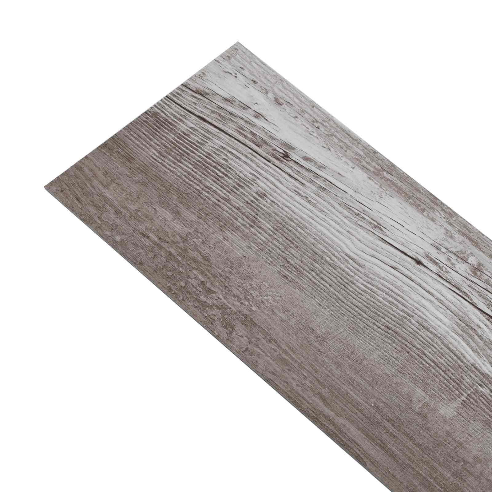 vidaXL Deski podłogowe 5,02 m² 36 pcs PVC Matowe drewno brązowe