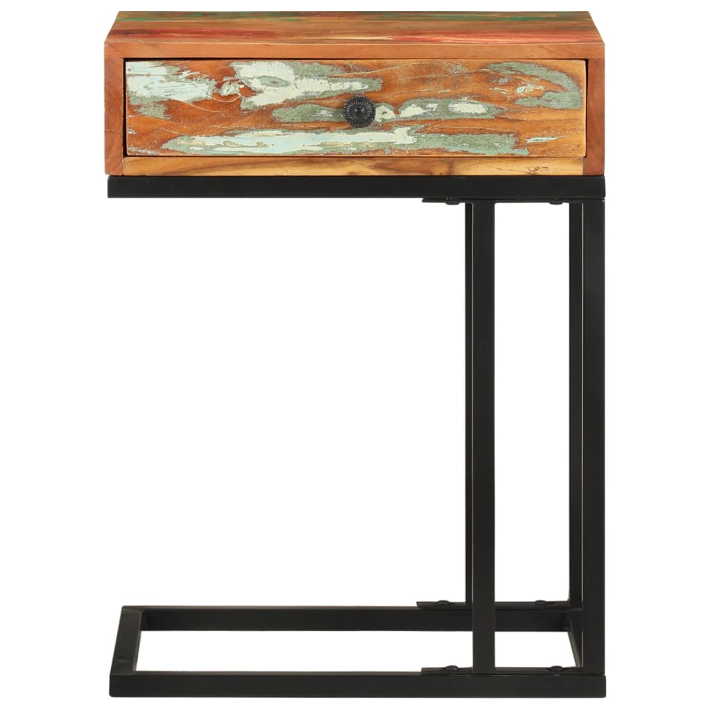 vidaXL Stolik boczny w kształcie U, 45x30x61 cm, lite drewno z odzysku