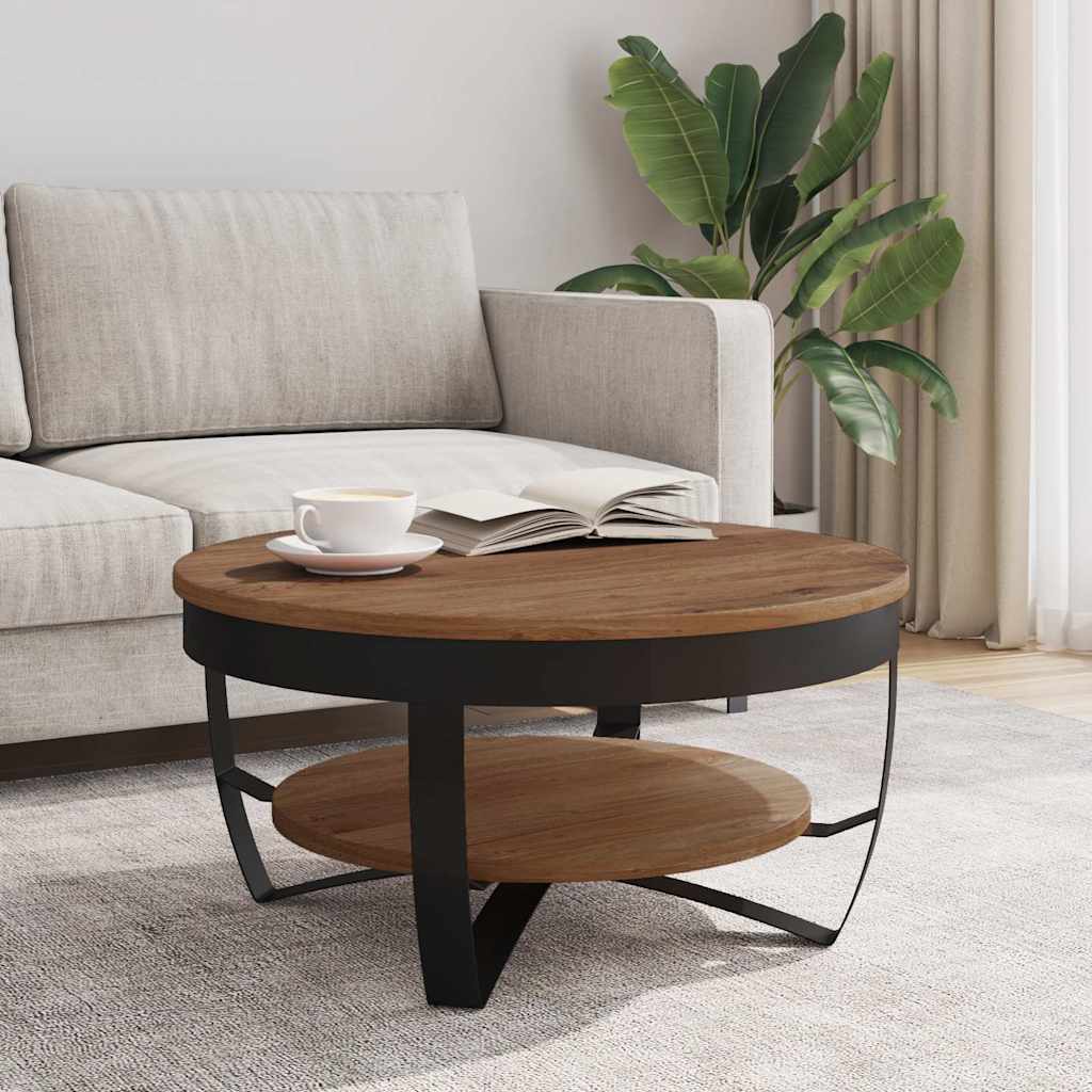 vidaXL Stolik kawowy, 65 x 65 x 32 cm, lite drewno akacjowe