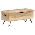 vidaXL Skrzynia, 90x40x45 cm, lite drewno mango