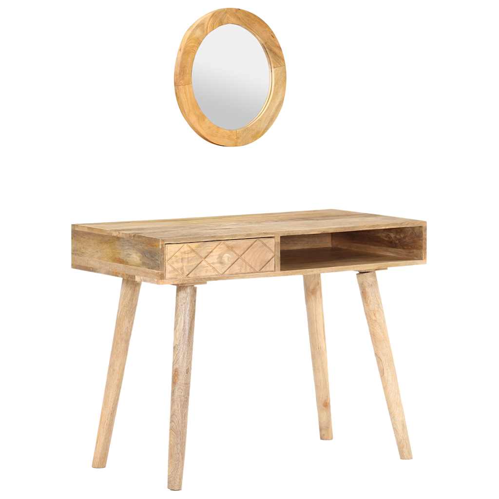 vidaXL Toaletka, 100 x 50 x 76 cm, lite drewno mango