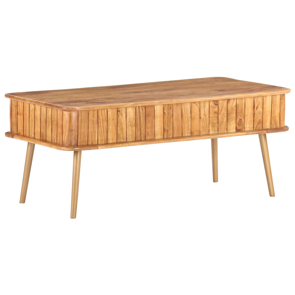 vidaXL Stolik kawowy, 100x50x40 cm, lite drewno akacjowe