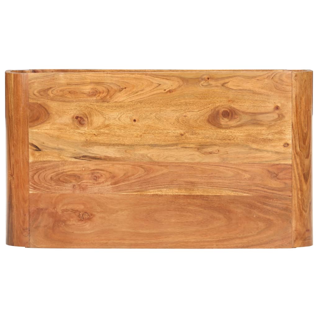 vidaXL Stolik kawowy, 90 x 50 x 30 cm, lite drewno akacjowe
