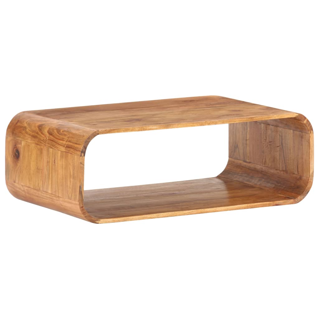 vidaXL Stolik kawowy, 90 x 50 x 30 cm, lite drewno akacjowe
