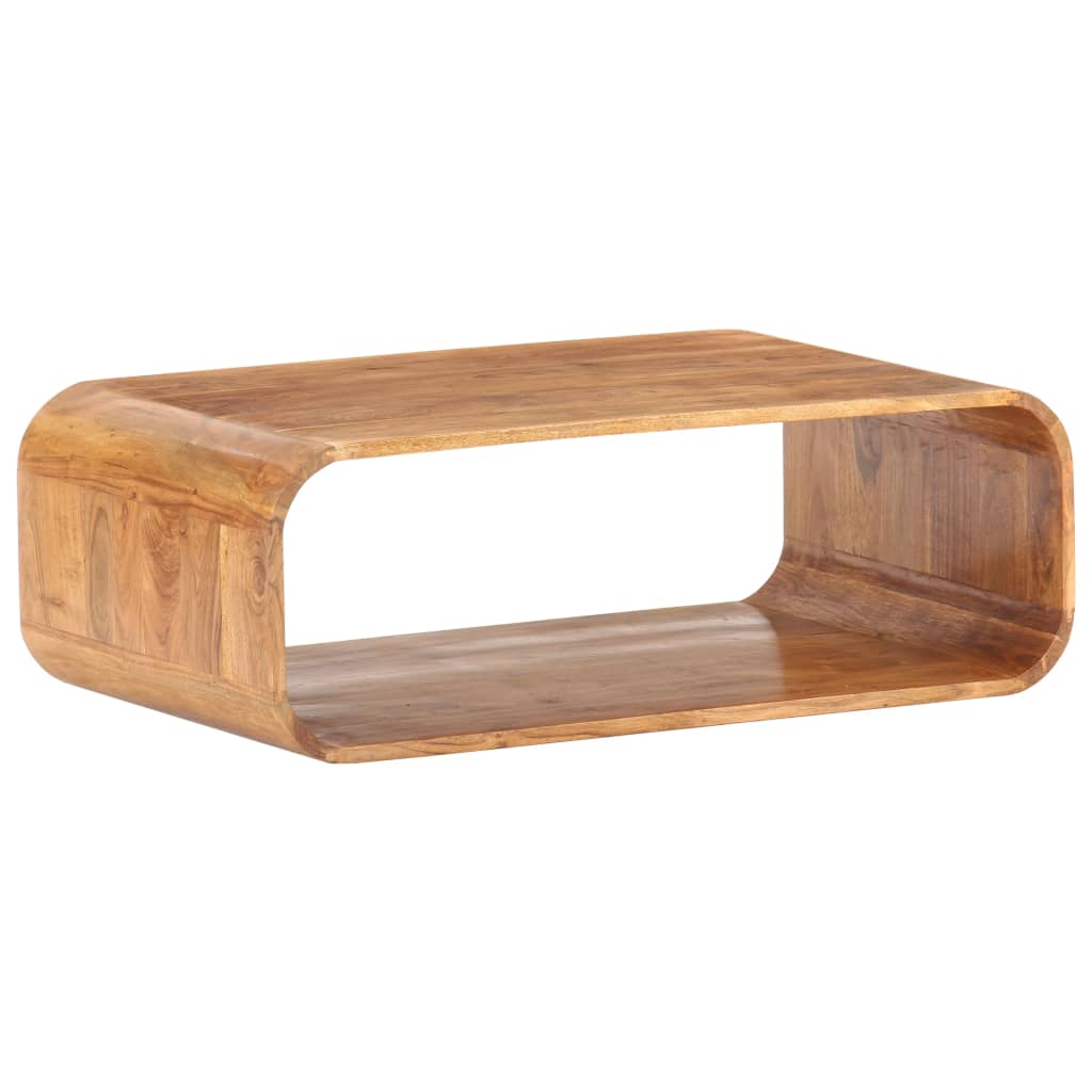 vidaXL Stolik kawowy, 90 x 50 x 30 cm, lite drewno akacjowe