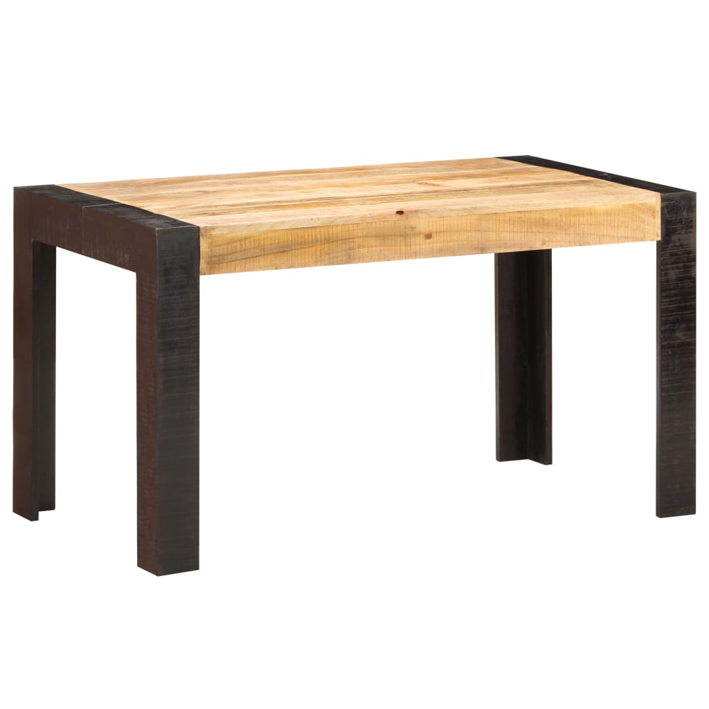 vidaXL Stół jadalniany, 140 x 70 x 76 cm, lite surowe drewno mango