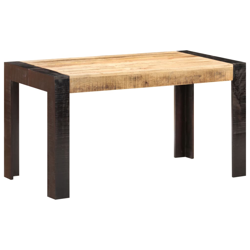 vidaXL Stół jadalniany, 140 x 70 x 76 cm, lite surowe drewno mango