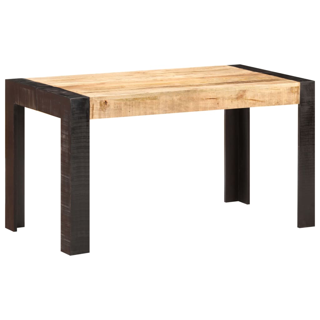 vidaXL Stół jadalniany, 140 x 70 x 76 cm, lite surowe drewno mango