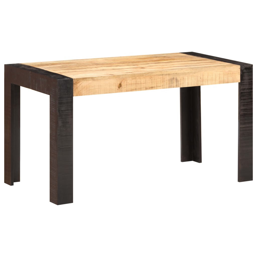 vidaXL Stół jadalniany, 140 x 70 x 76 cm, lite surowe drewno mango