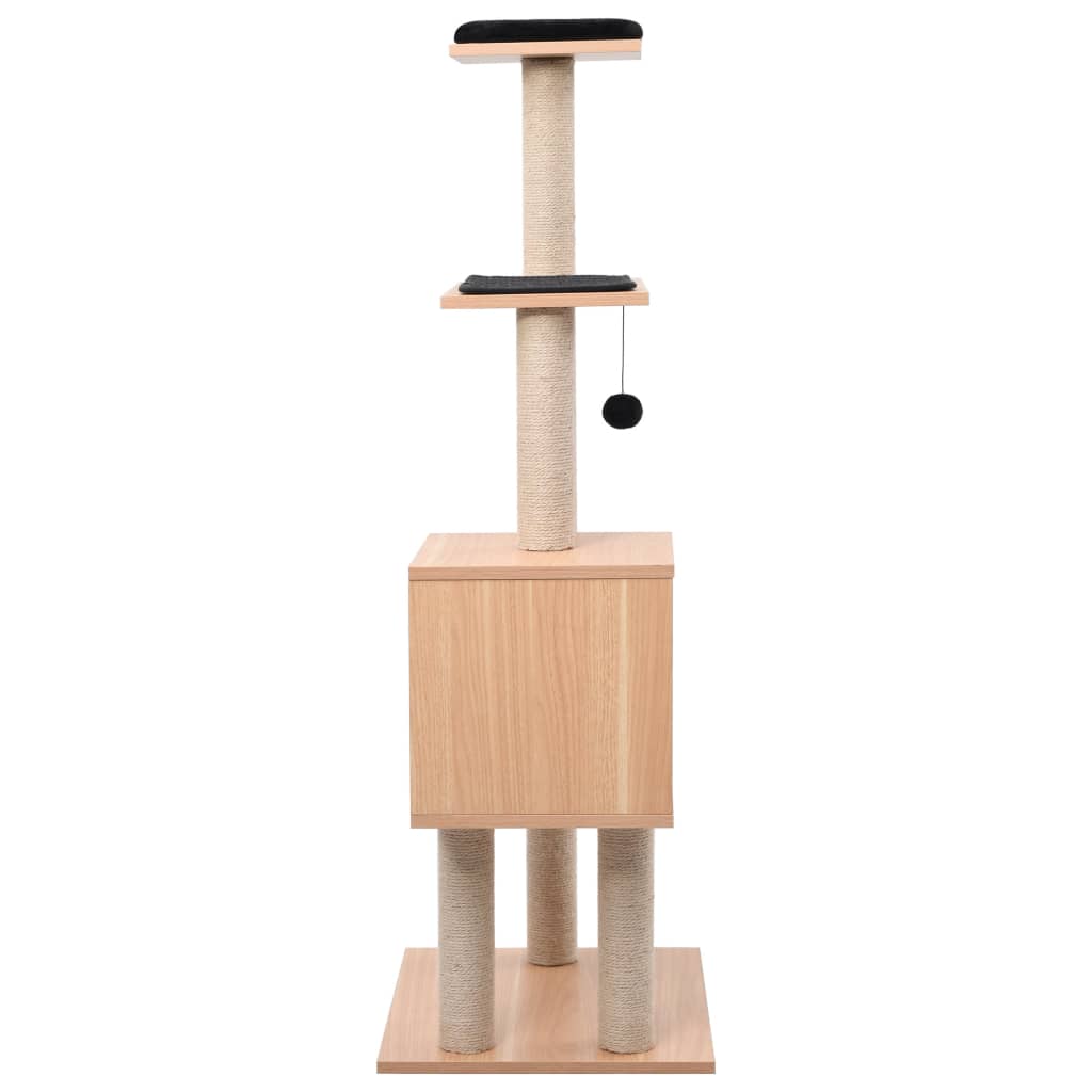 vidaXL Drapak dla kota, z sizalową matą, 123 cm