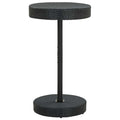 vidaXL Stolik ogrodowy, czarny, 60,5 x 106 cm, polirattan