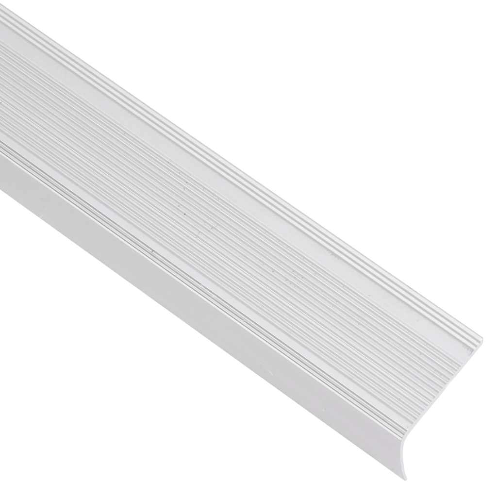 vidaXL Listwy schodowe w kształcie litery L 15 szt. Aluminium 90 cm
