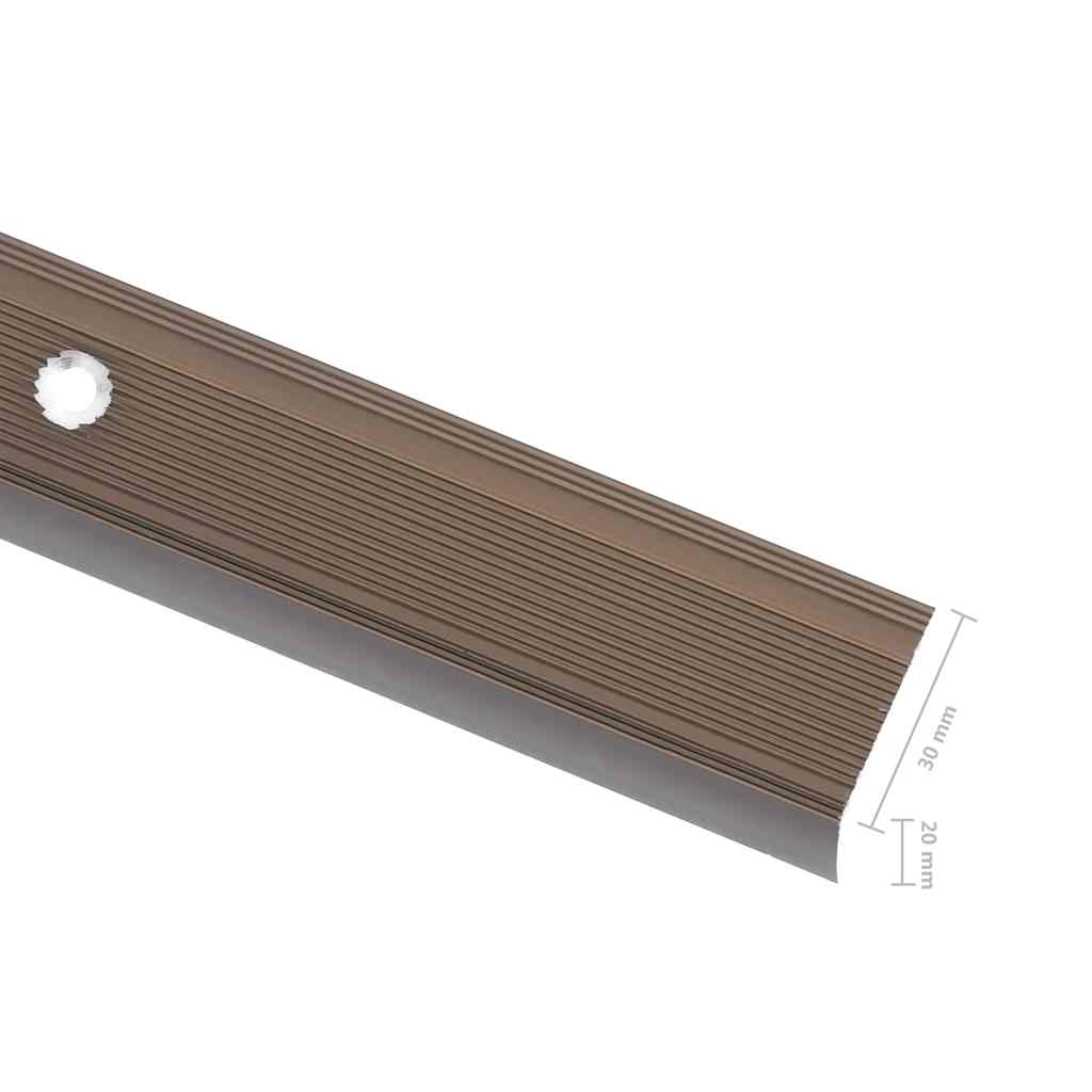 vidaXL Listwy schodowe w kształcie litery L 15 szt. Aluminium 90 cm