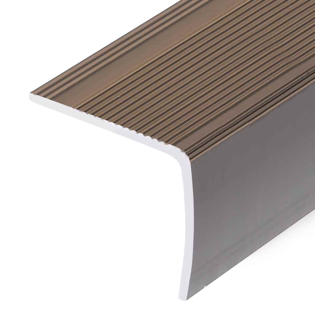 vidaXL Listwy schodowe w kształcie litery L 5 szt. Aluminium 90 cm