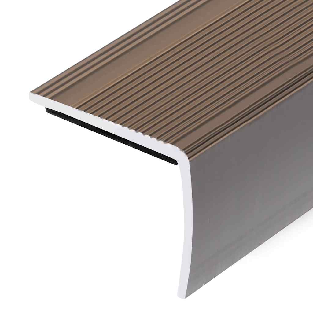 vidaXL Listwy schodowe w kształcie litery L 5 szt. Aluminium 90 cm