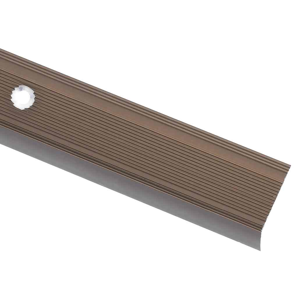 vidaXL Listwy schodowe w kształcie litery L 15 szt. Aluminium 90 cm
