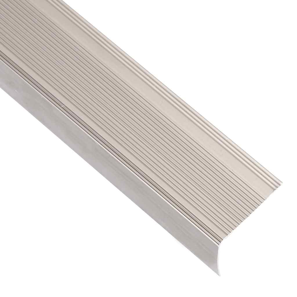 vidaXL Listwy schodowe w kształcie litery L 5 szt. Aluminium 90 cm