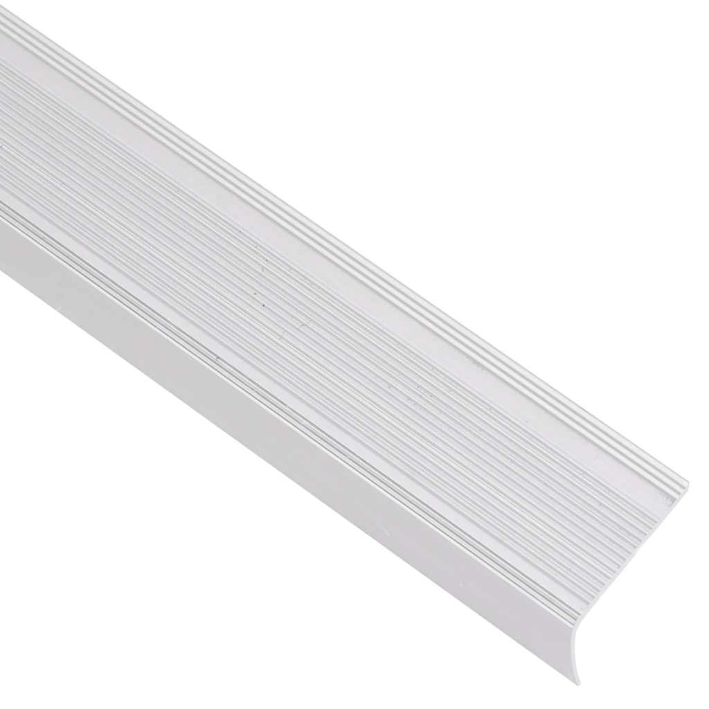 vidaXL Listwy schodowe w kształcie litery L 5 szt. Aluminium 100 cm