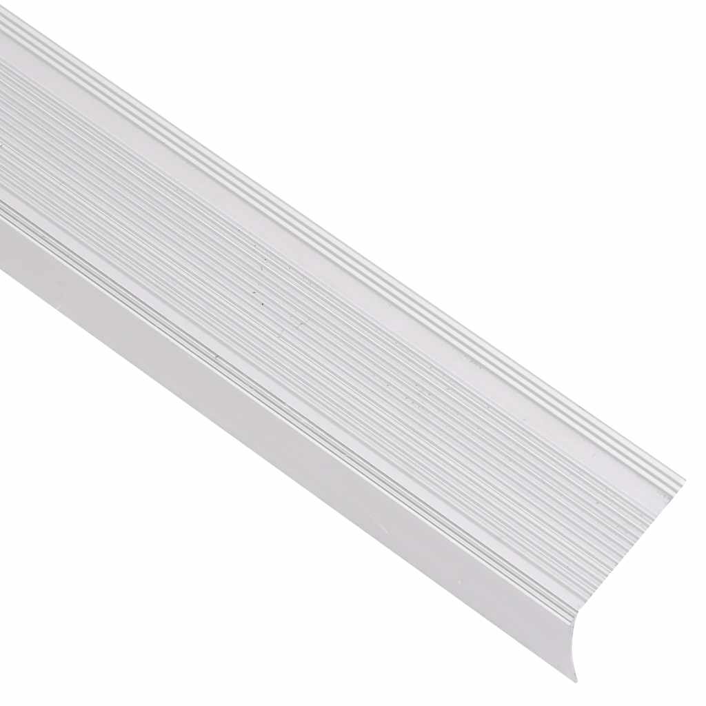 vidaXL Listwy schodowe w kształcie litery L 5 szt. Aluminium 100 cm