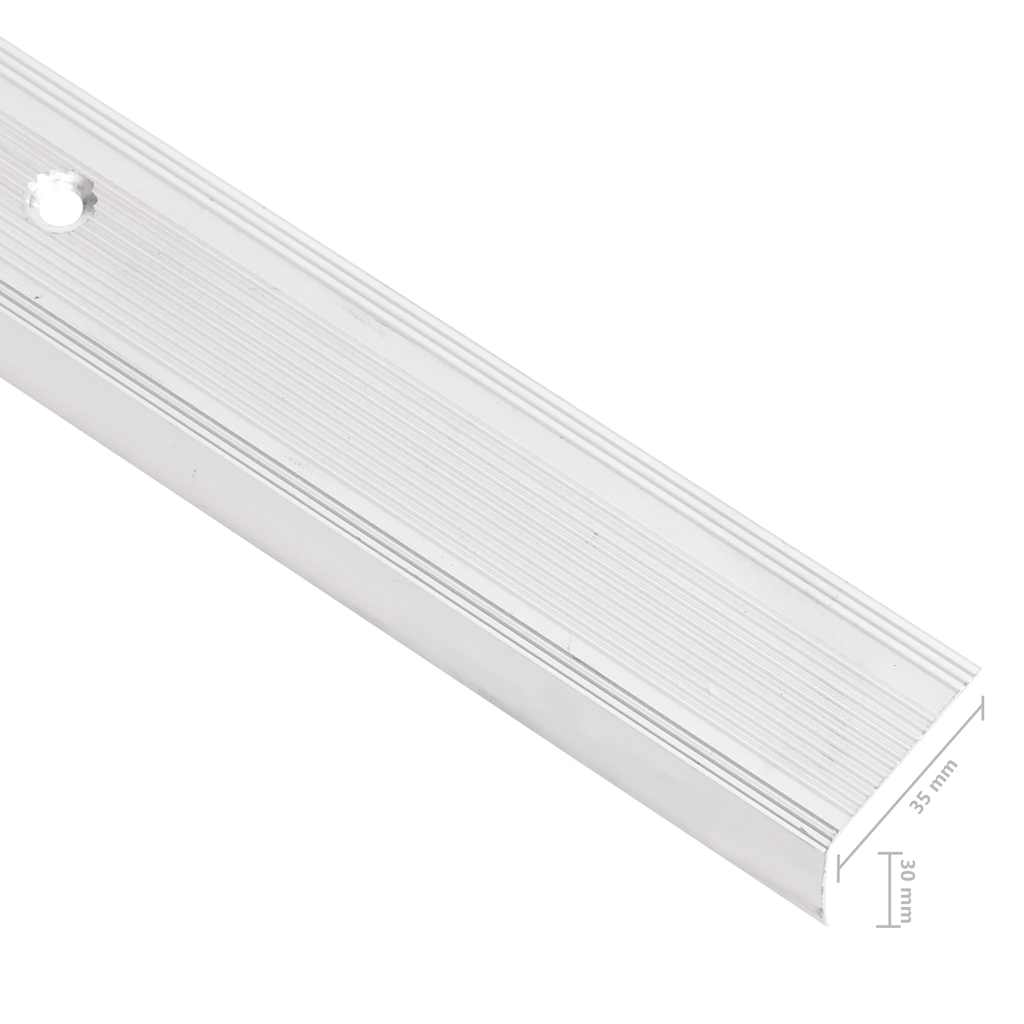 vidaXL Listwy schodowe w kształcie litery L 15 szt. Aluminium 100 cm