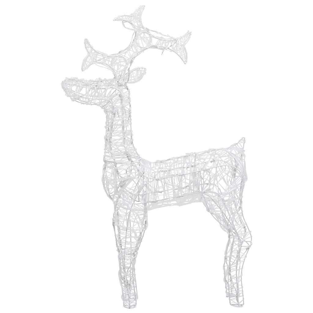 vidaXL Świąteczna dekoracja, renifer, 90 diod LED, 60x16x100 cm, akryl