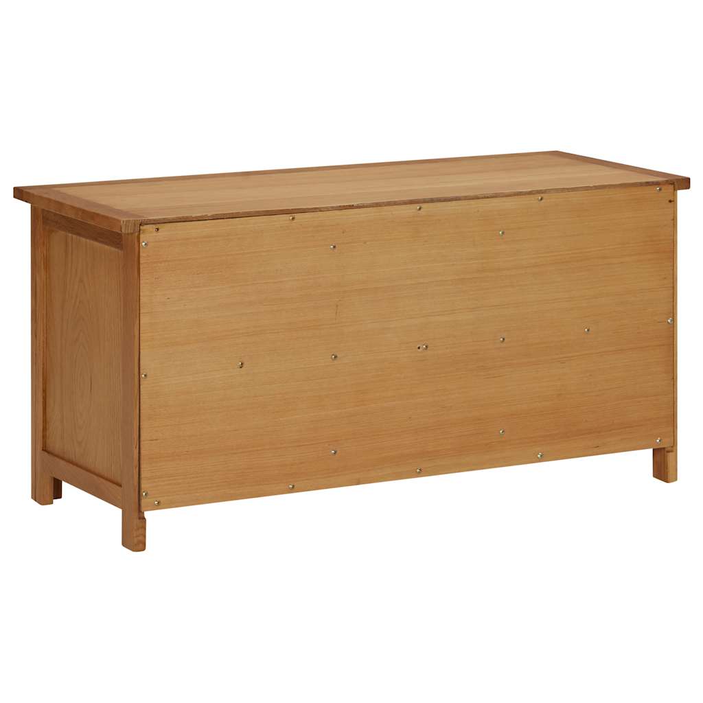 vidaXL Półka na buty, 90x37x45 cm, lite drewno dębowe