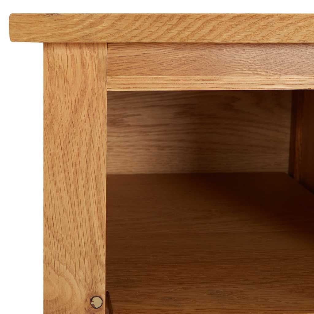 vidaXL Półka na buty, 90x37x45 cm, lite drewno dębowe
