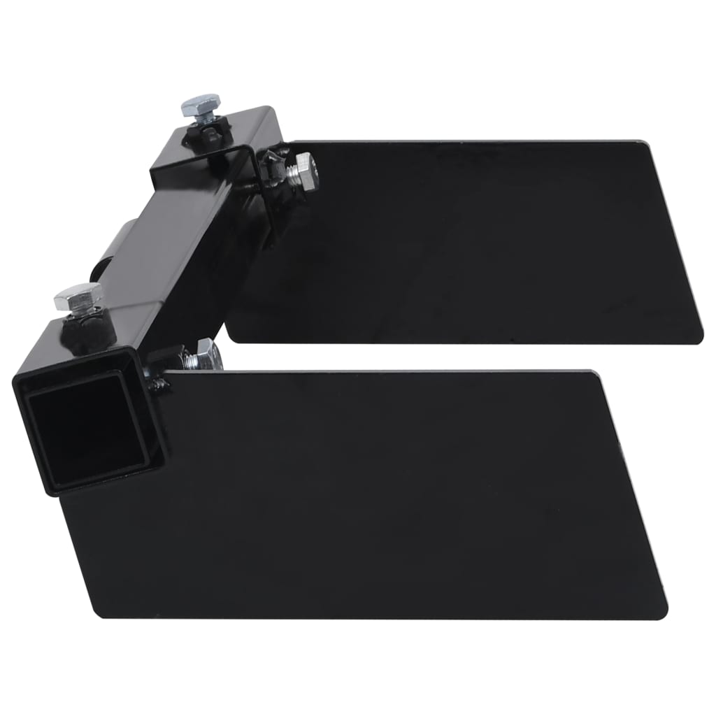 vidaXL Adapter do pługu śnieżnego montowanego do kosiarki, czarny
